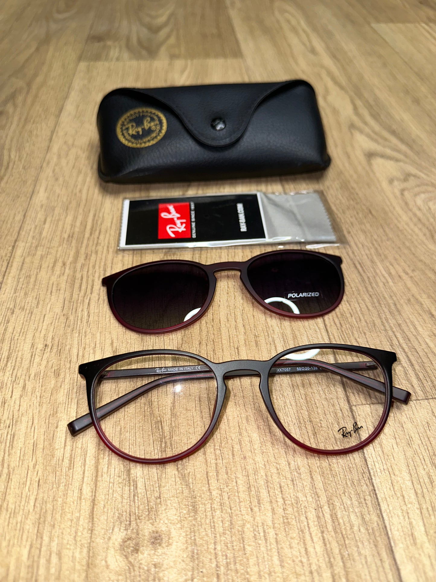 Lunettes rayban incassable 2en1 avec la boite