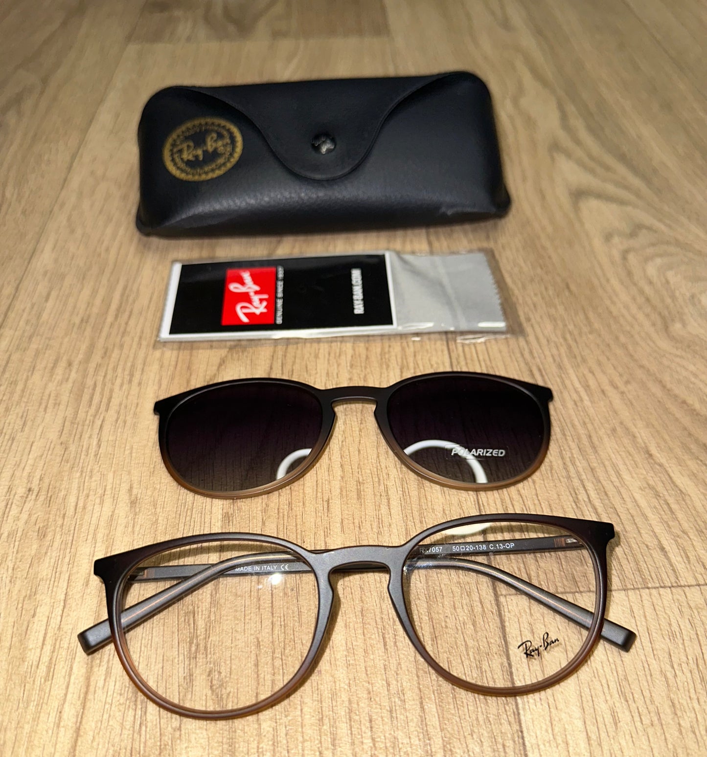 Lunettes rayban incassable 2en1 avec la boite