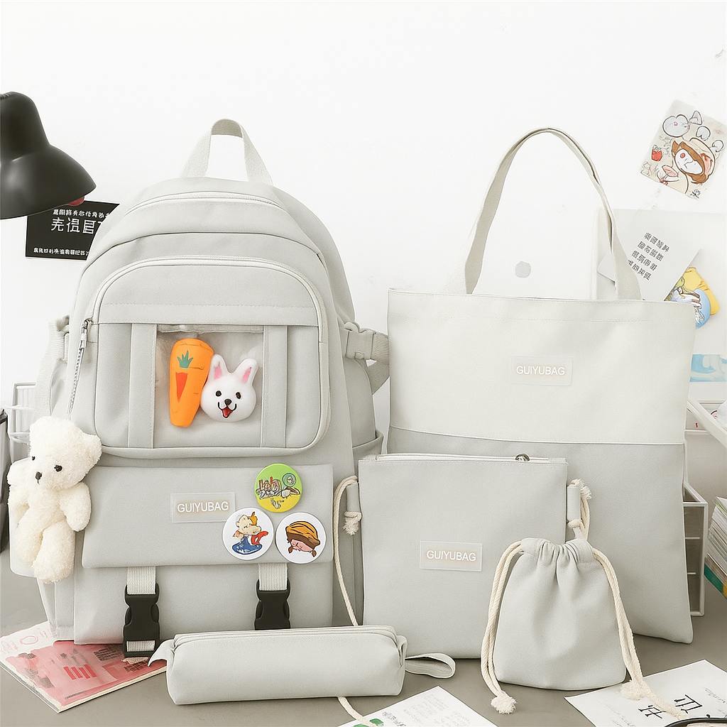 Sac a dos scolaire 5 piéce