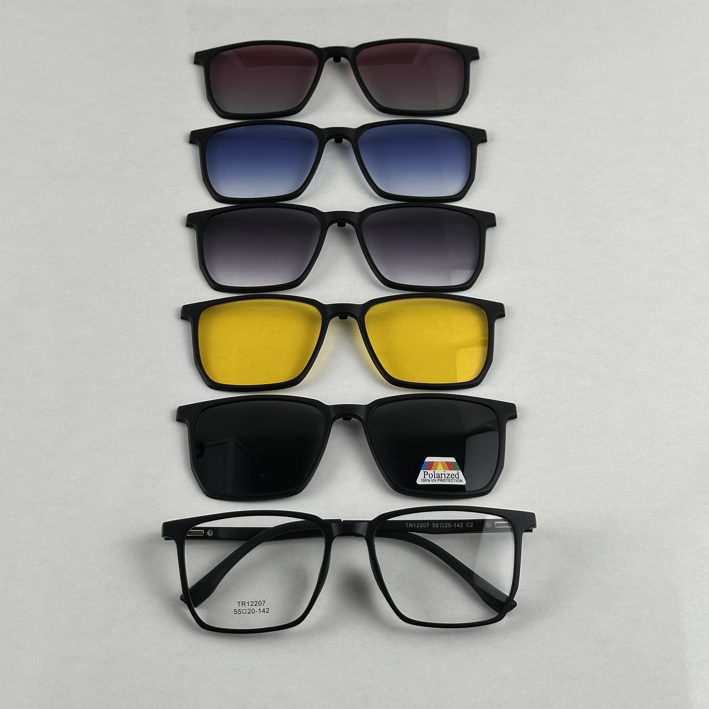 Lunettes 6en1 incassable polarisé Uv400 Ref07