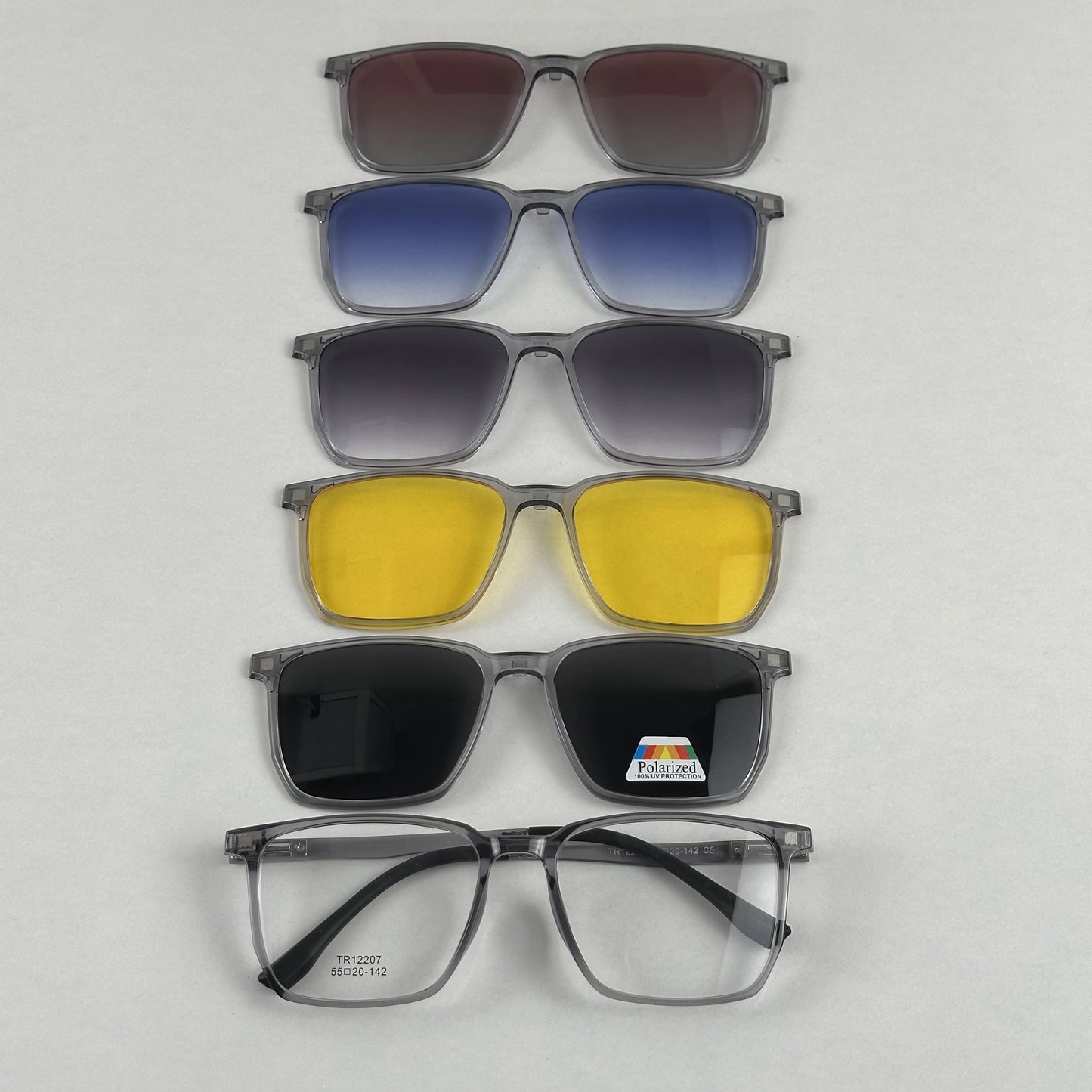 Lunettes 6en1 incassable polarisé Uv400 Ref07