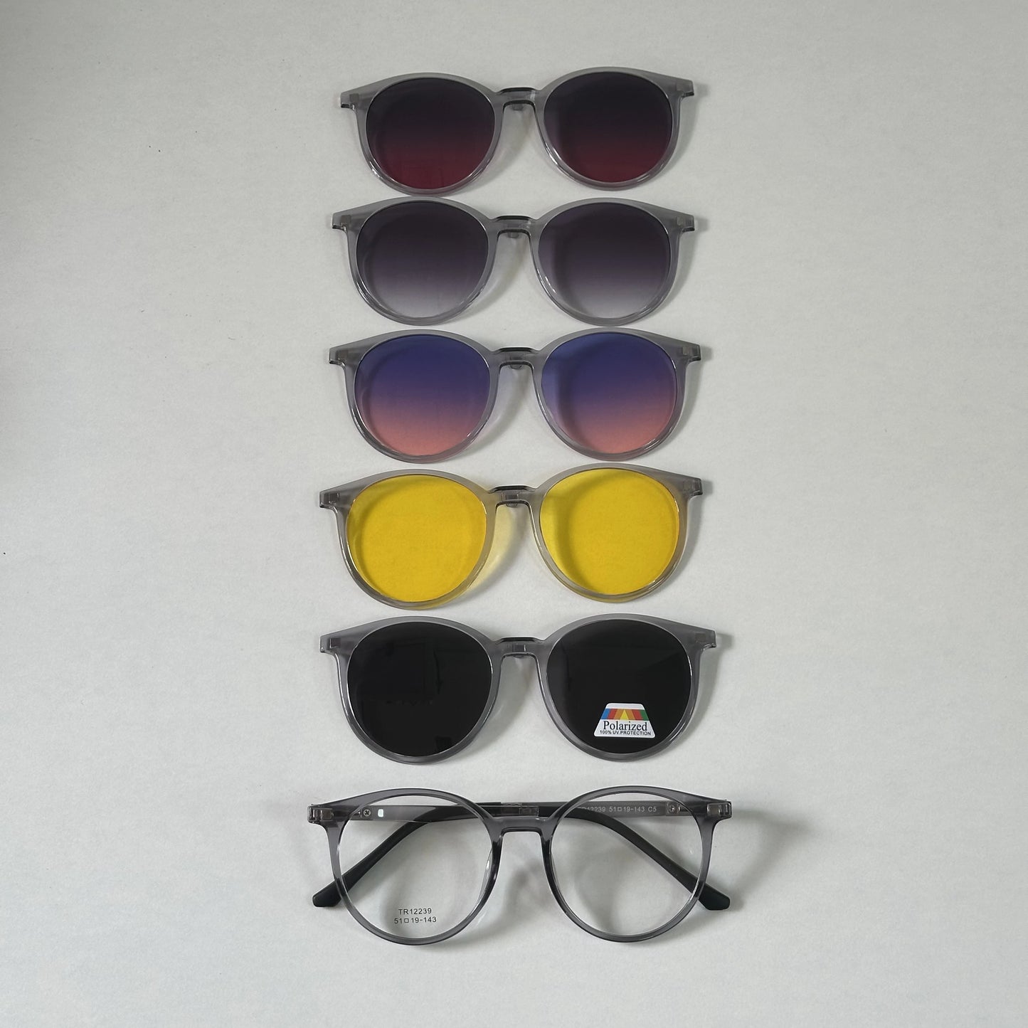 Lunettes 6en1 Polarisé Uv400 Ref39 ronde