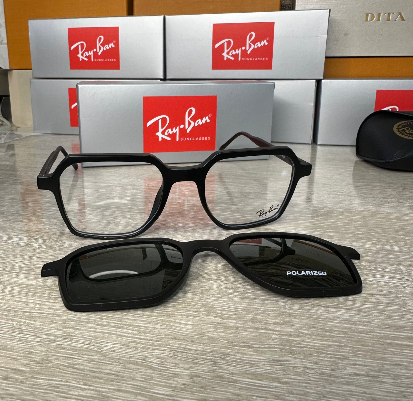 Tendance Lunettes Rayban 2en1 incassable