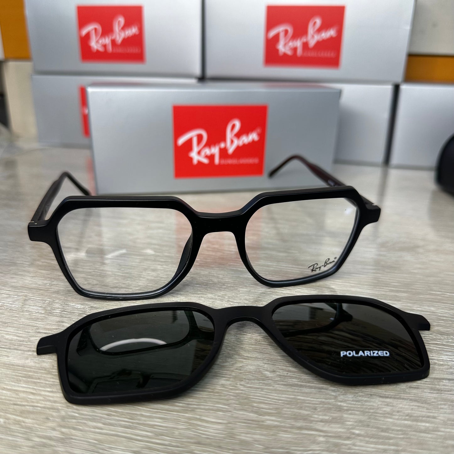 Tendance Lunettes Rayban 2en1 incassable