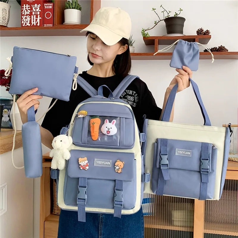 Sac a dos scolaire 5 piéce
