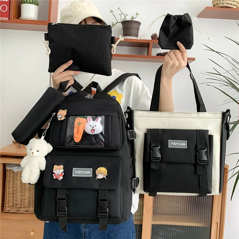 Sac a dos scolaire 5 piéce