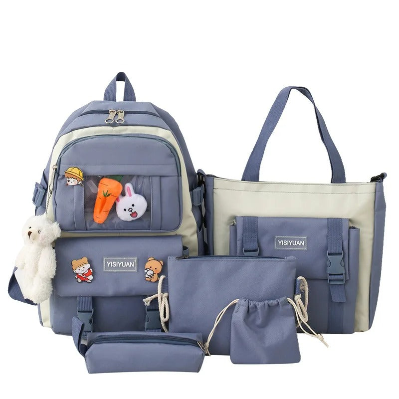 Sac a dos scolaire 5 piéce