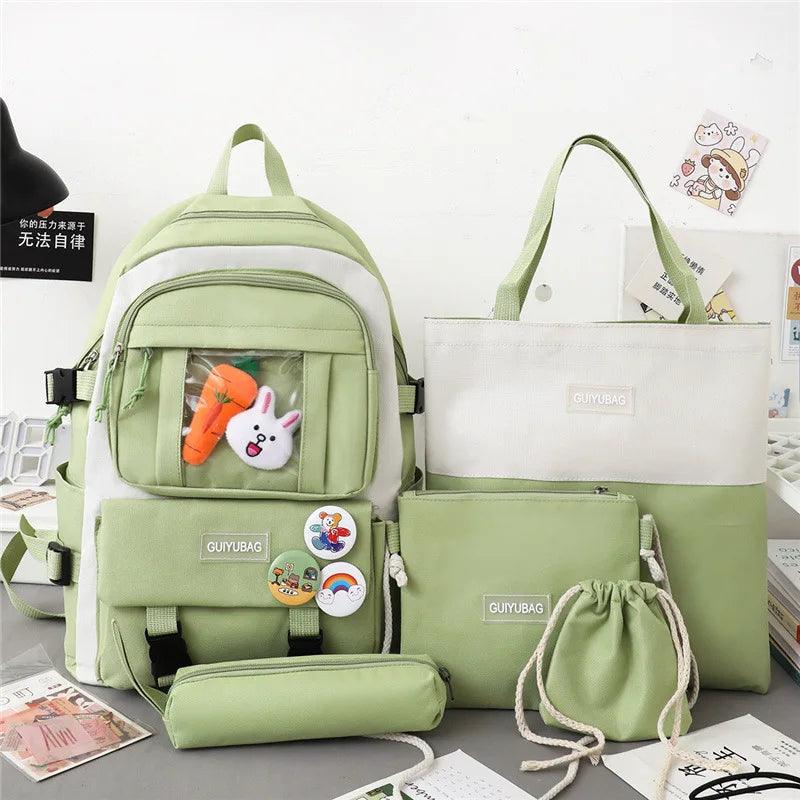 Sac a dos scolaire 5 piéce