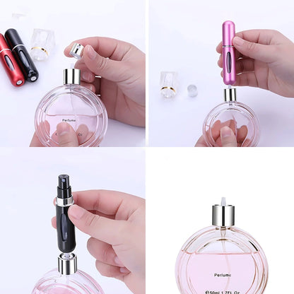 أربع(3) قارورات عطر محمولة صغيرة قابلة للتعبئة