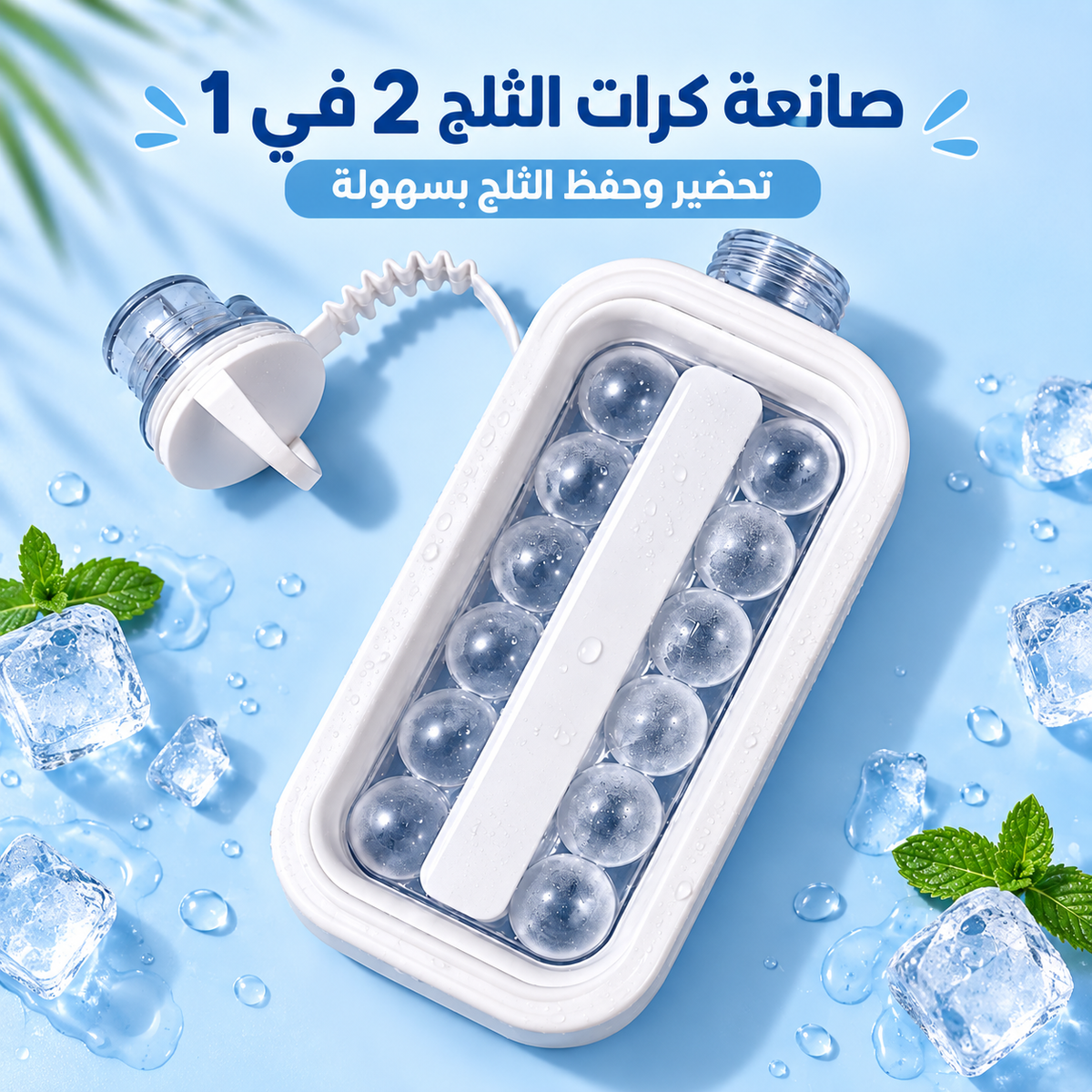 2en1 Ice Bottle Maker