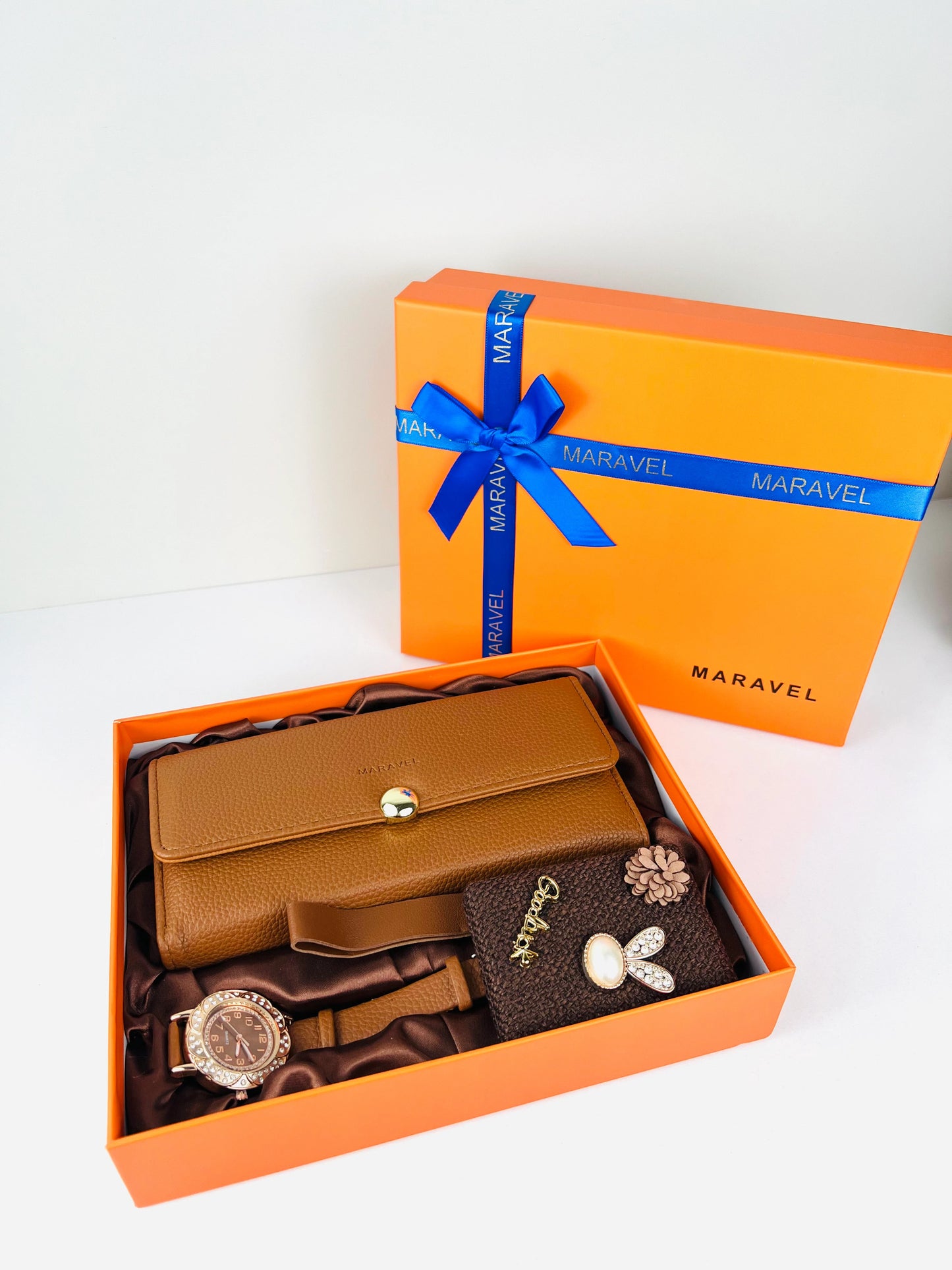 New Coffret 3en1 Femme (Portefeuille-Montre-Miroir) 🎁❤️