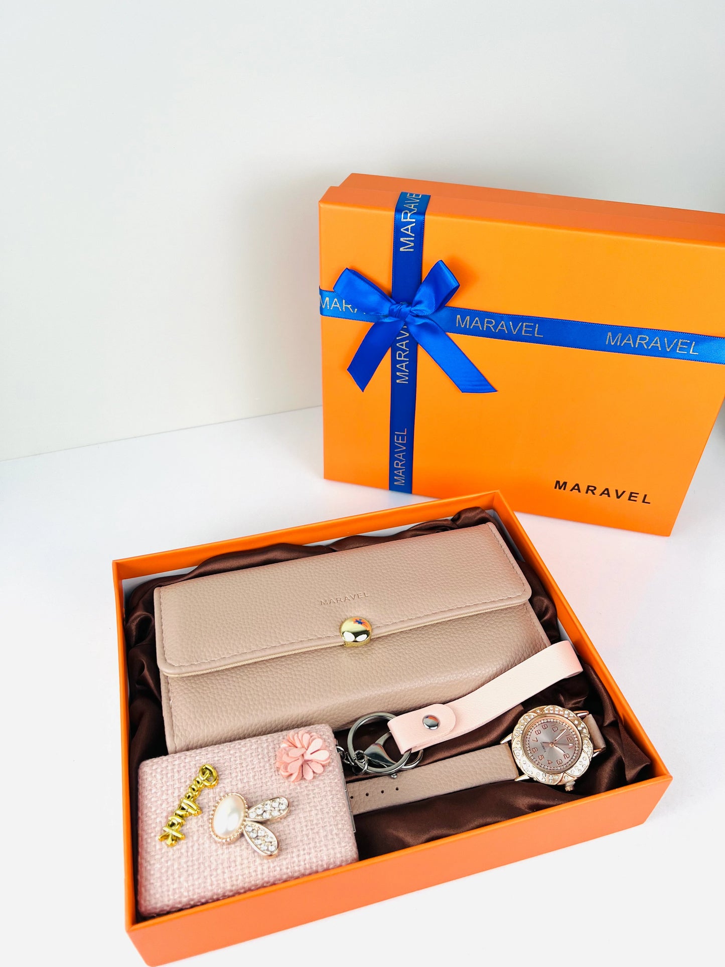 New Coffret 3en1 Femme (Portefeuille-Montre-Miroir) 🎁❤️