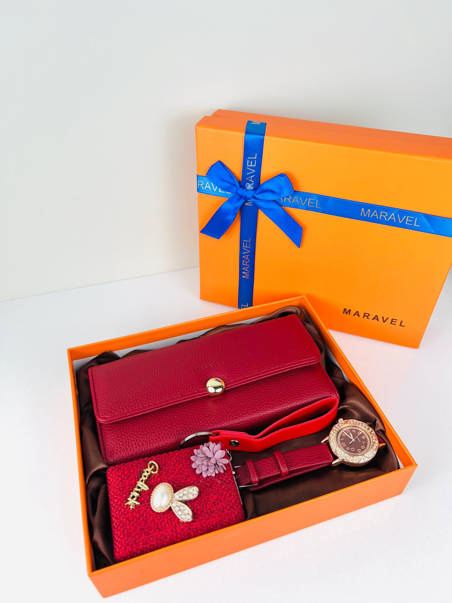 New Coffret 3en1 Femme (Portefeuille-Montre-Miroir) 🎁❤️