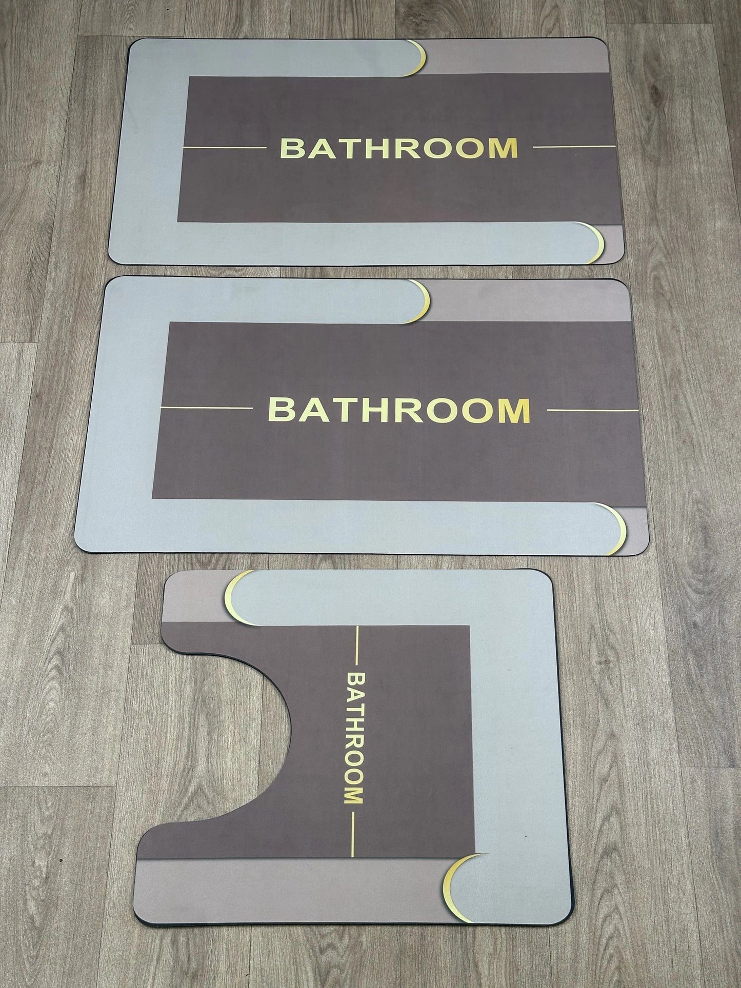 Tapis 3 Pcs Salle de Bain