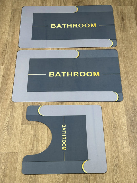 Tapis 3 Pcs Salle de Bain