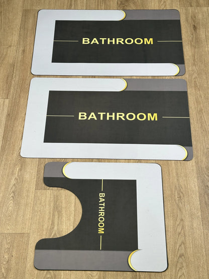 Tapis 3 Pcs Salle de Bain