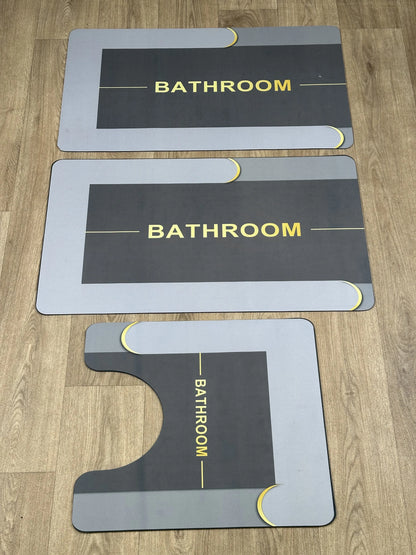 Tapis 3 Pcs Salle de Bain