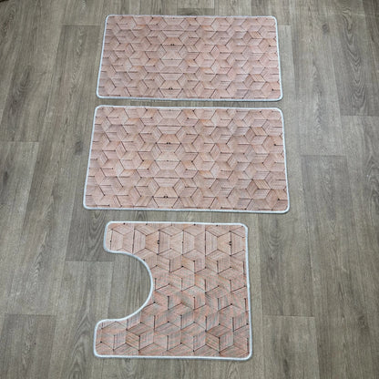Tapis 3 pcs salle de bain 2025