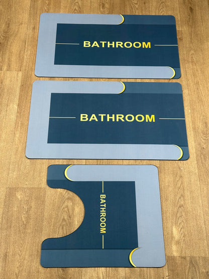 Tapis 3 Pcs Salle de Bain
