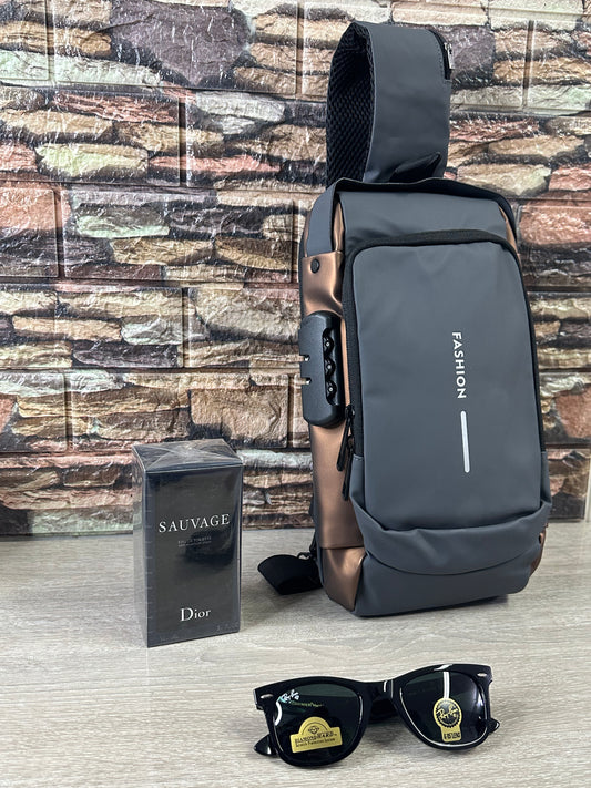 Pack 📢 Sacoche- Parfum- ٌLunette📢