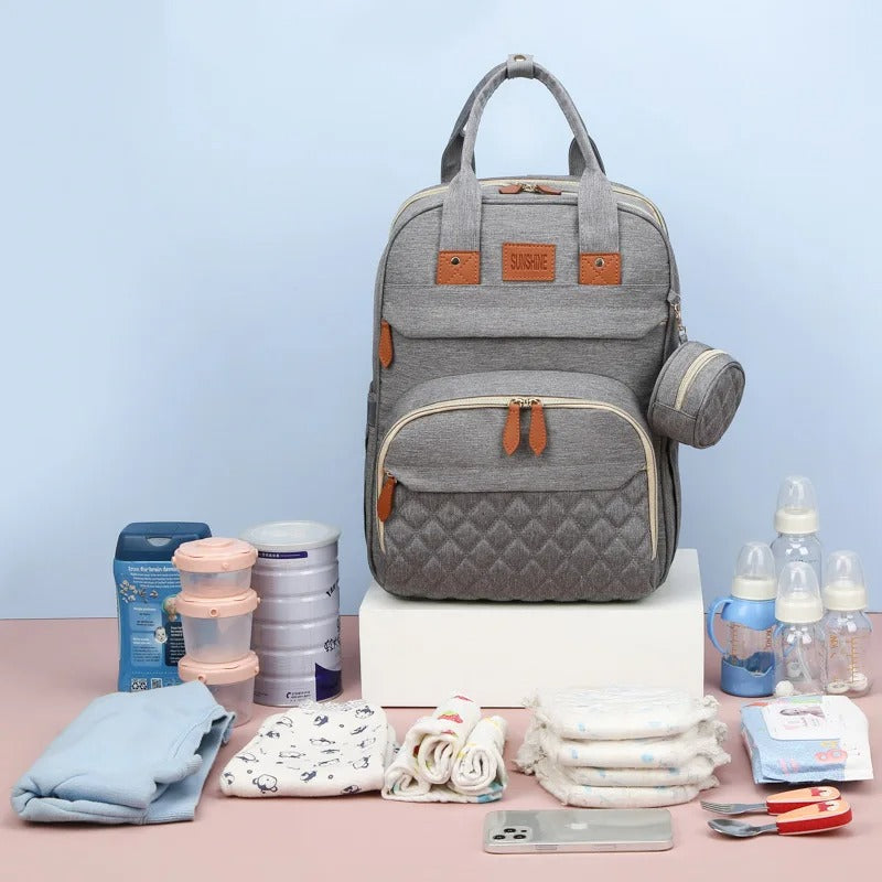 Sac de maternité de grande capacité avec tente pare-soleil