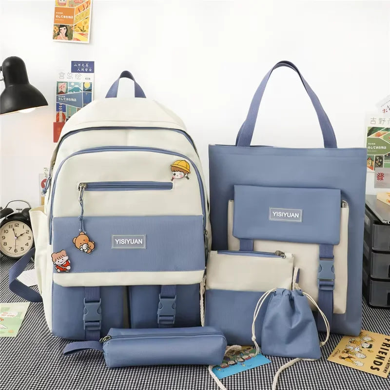 Sac a dos scolaire 5 piéce