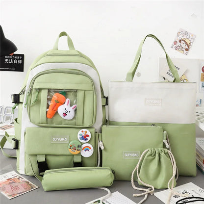Sac a dos scolaire 5 piéce